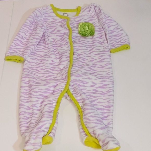 Bundle of footed onesies 0-3 months - Picture 4 of 8